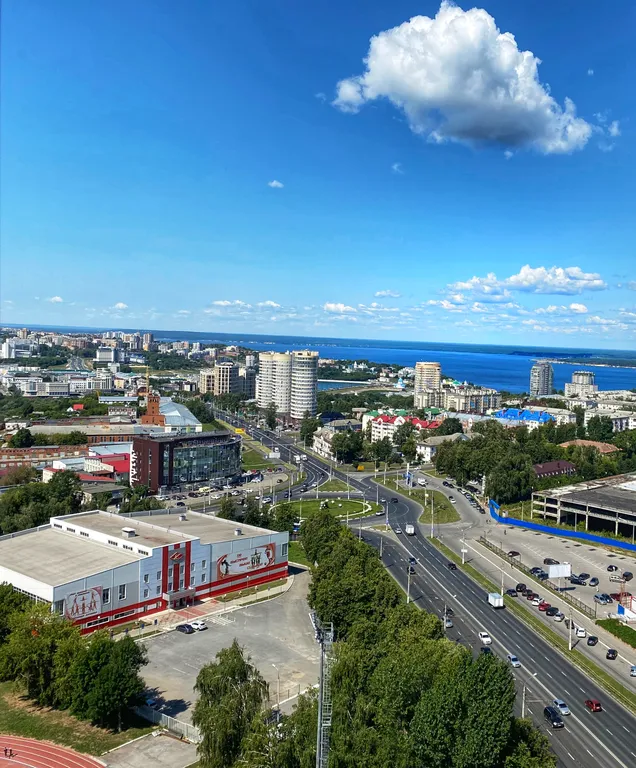 Квартира с видом на Волгу и город