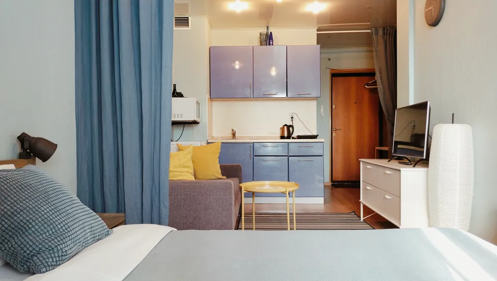 Уютная студия в морском стиле