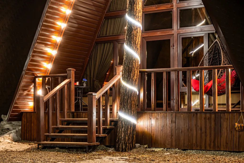 Аутентичный коттедж с балконом