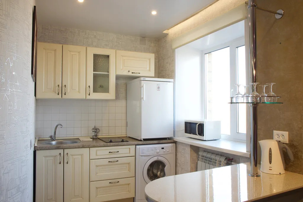 Квартира с джакузи и панорамным видом на Енисей