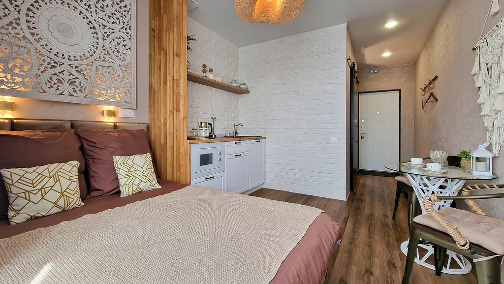 Квартира Квартира Студия с французским балконом и видом на город | GoldenRing-Apartments — Ярославль