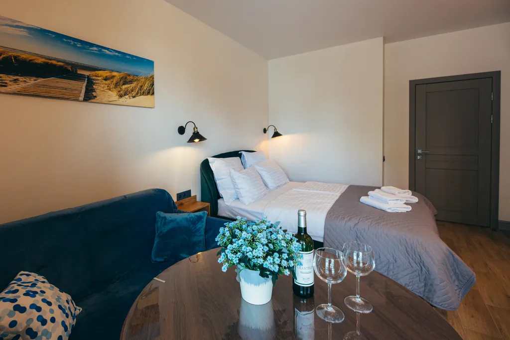 Квартира Olive marine resort с видом на море и большой террасой