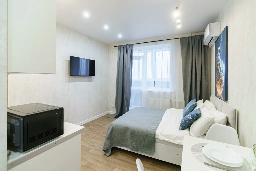 Студия Космос на 24 этаже в ЖК Аквамарин