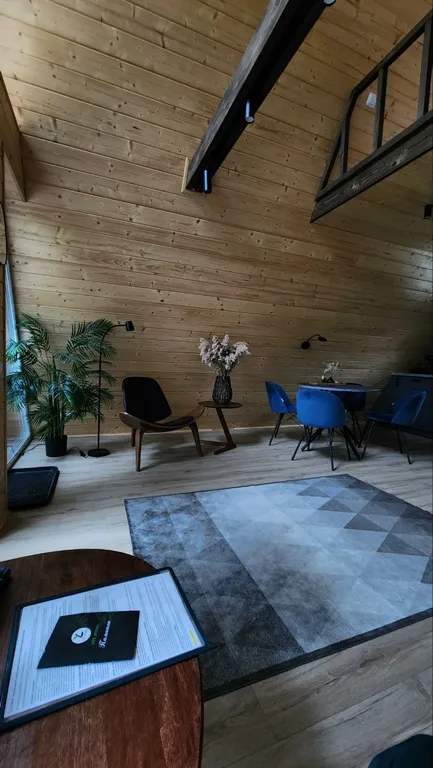 Треугольный дом в 25км от Минска с баней и горячей купелью в лесу