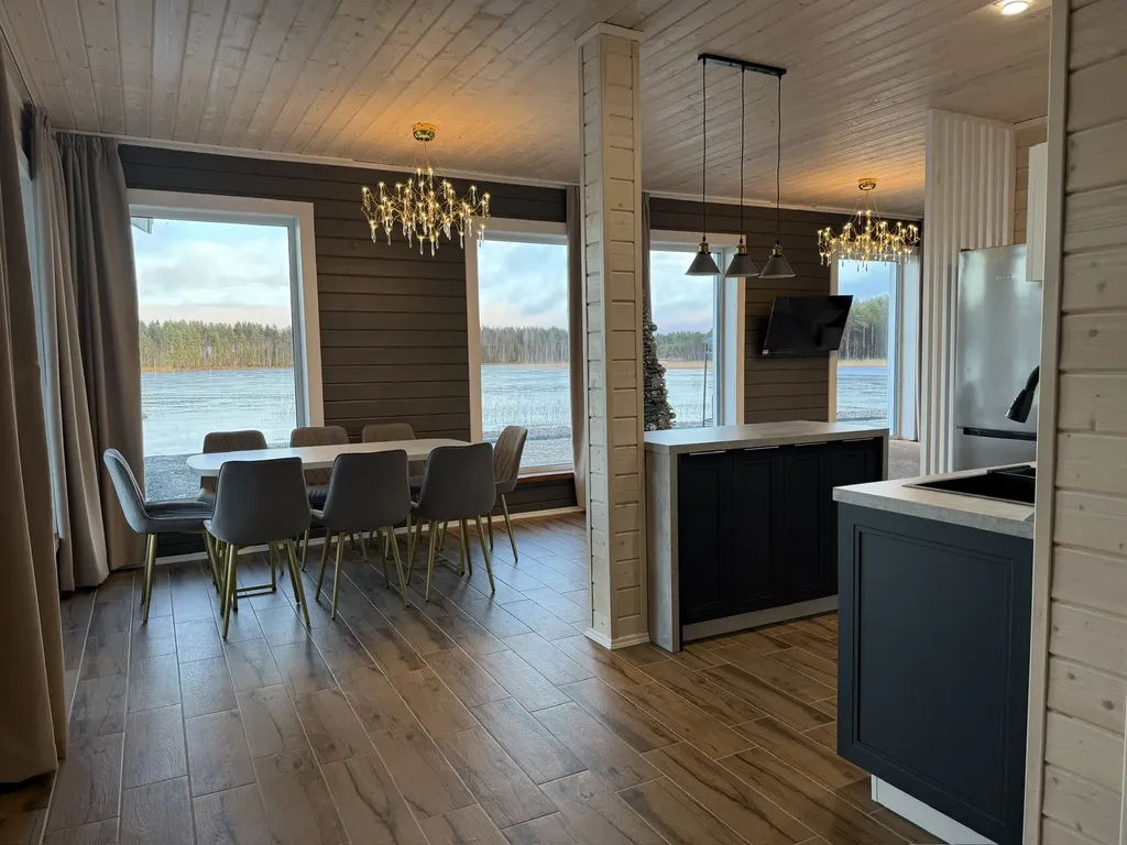 Дом с тремя спальнями на озере Сямозеро в Карелии