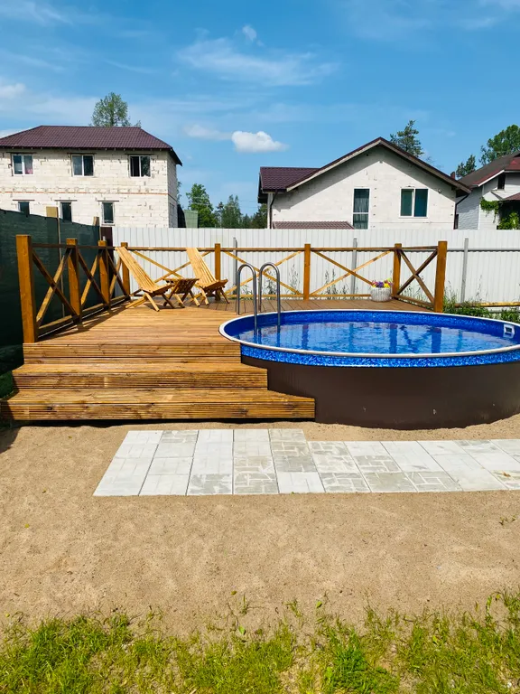 Домик с русской баней на дровах + сибирский банный чан