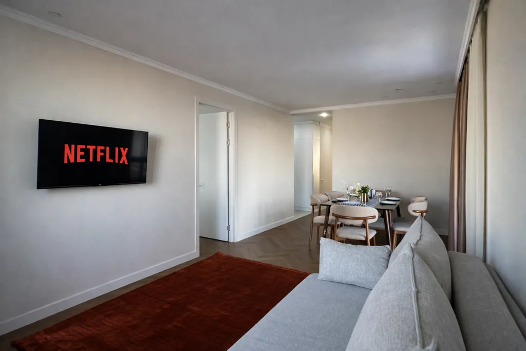 Просторная евротрешка бизнес-формата с видом на горы в ЖК Rams City