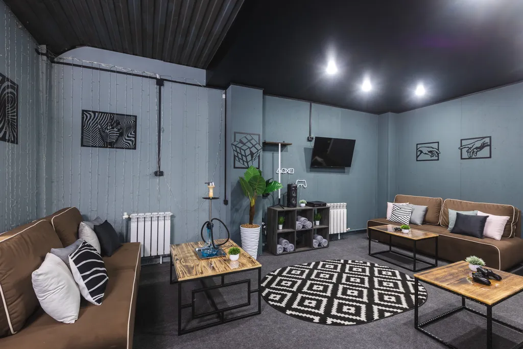 Квартира в стиле Лофт для вечеринки с караоке и x-box