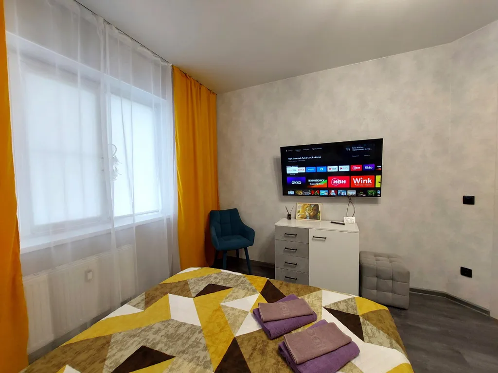 Однокомнатная квартира гостиничного типа, чек qr