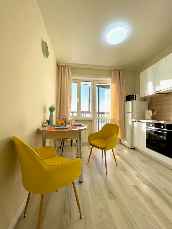 1-комнатная квартира с красивым видом на город и на реку