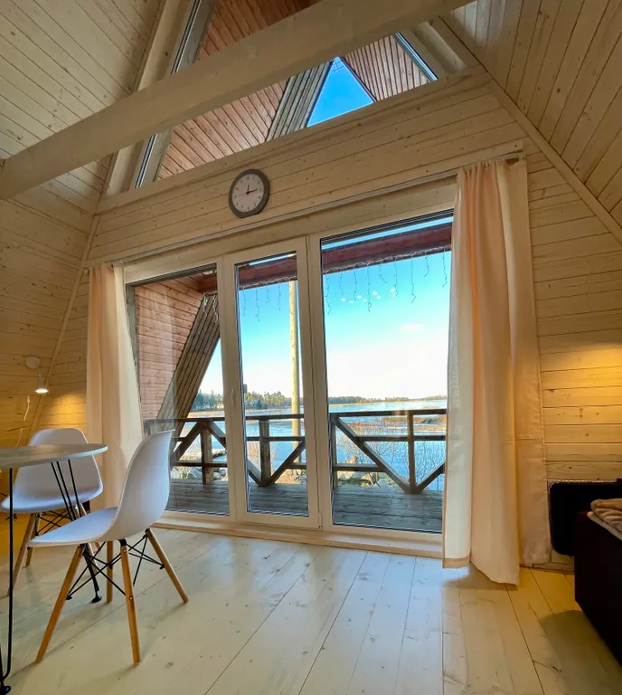 Дом-шалаш N2 с видом на Выборгский залив