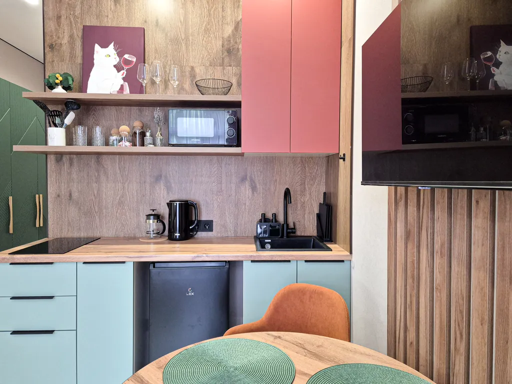 Летняя студия с дизайнерским ремонтом