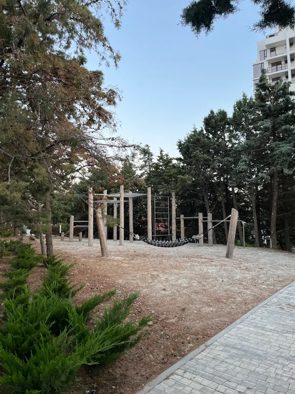 Квартира-студия в окружении хвойного леса и гор.