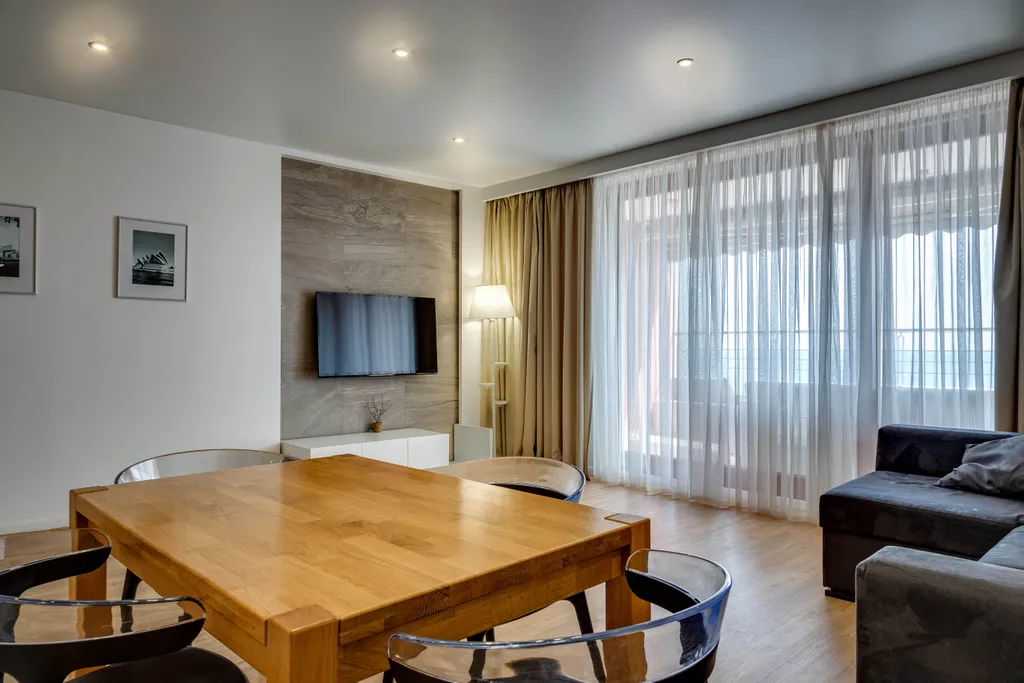 Одна спальня и гостиная, вид на море