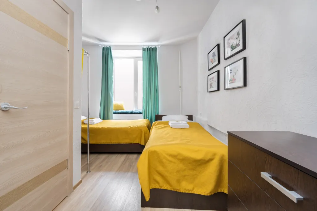 Квартира Комната с санузлом и двумя отдельными кроватями у зоопарка — Санкт-Петербург