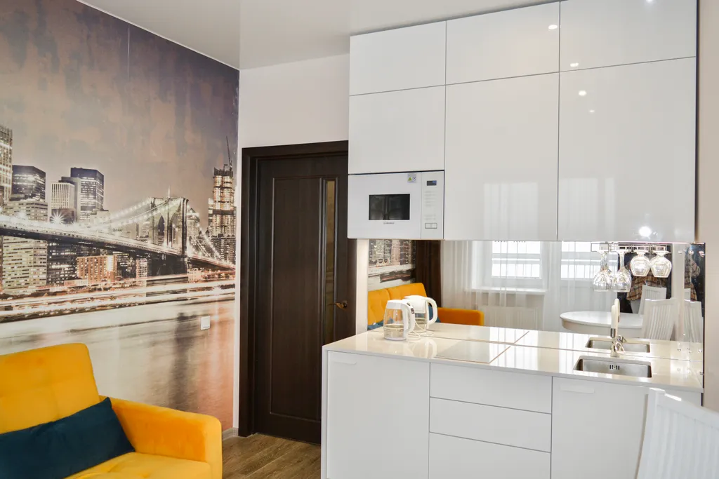 Уютная квартира с видом на залив и Волгу