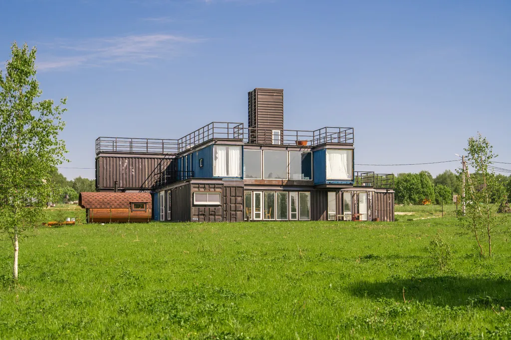 Коттедж Необычный дом Юрта в современном стиле — Можайск