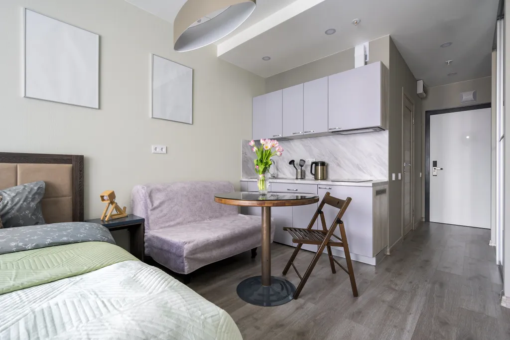 Квартира Квартира Студия в 2 минутах от метро Купчино — Санкт-Петербург