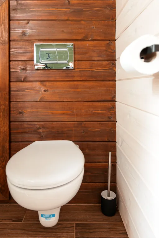 Papino village blue домик рядом с водопадом и лесом