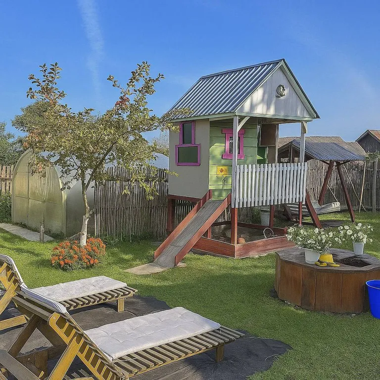 Сказочный домик в деревне