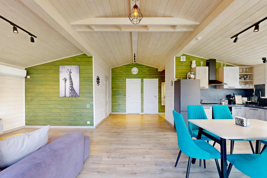 Дом с баней и чаном на участке 10 соток, Green island house