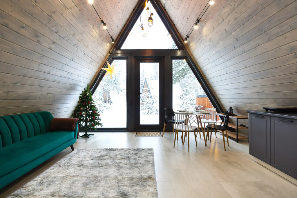 Домик 5 (A-Frame с купелью) 50 м2