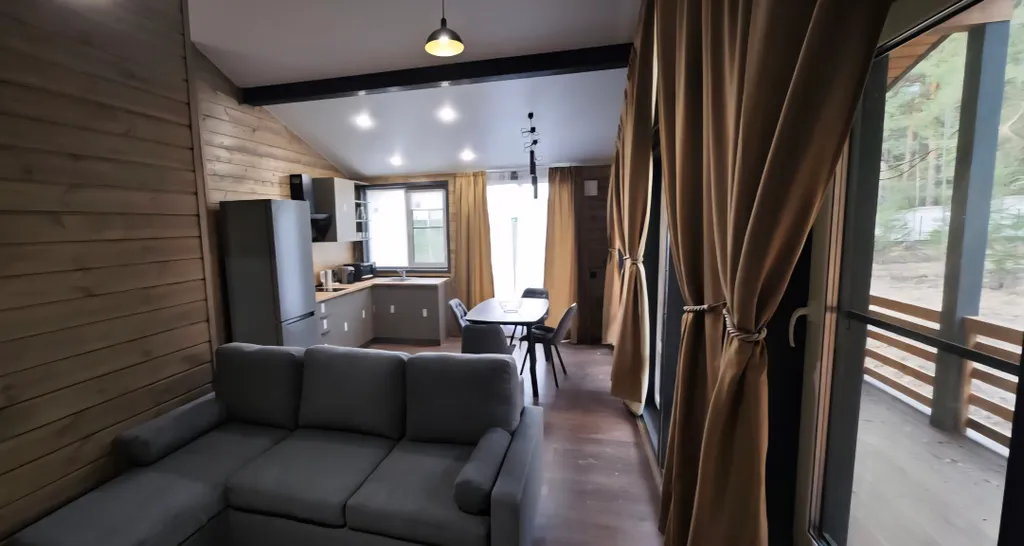 Коттедж Эко-Дом с Панорамными окнами на лес и террасой — Можайск