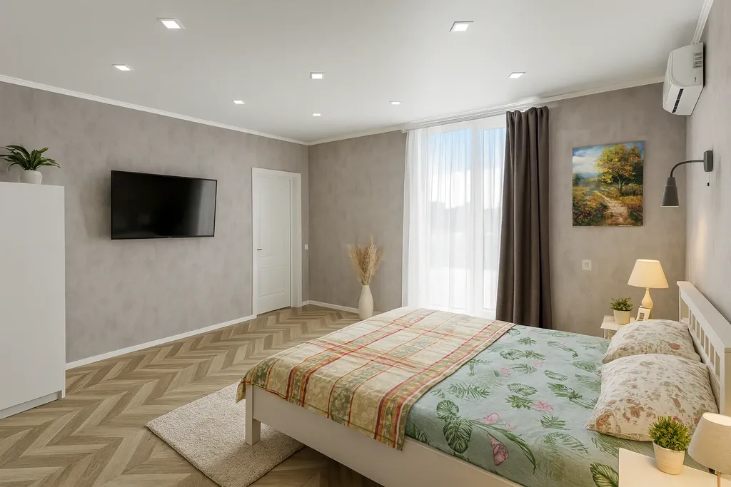 Трехэтажный коттедж с баней и бассейном