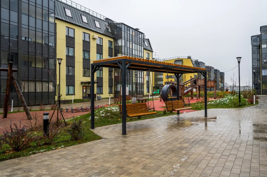 Квартира Светлая и комфортная квартира в ЖК Юттери — Колпино