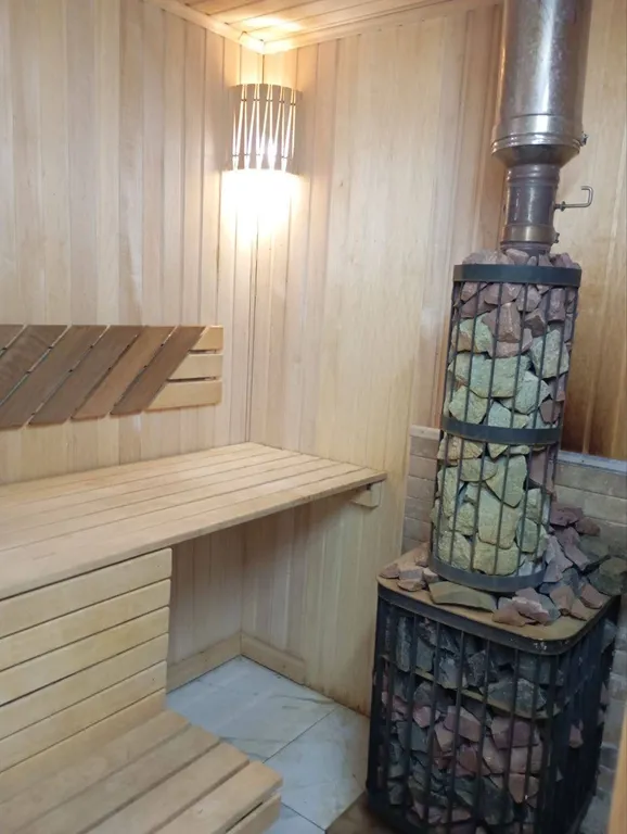 Дом из бруса с русской баней