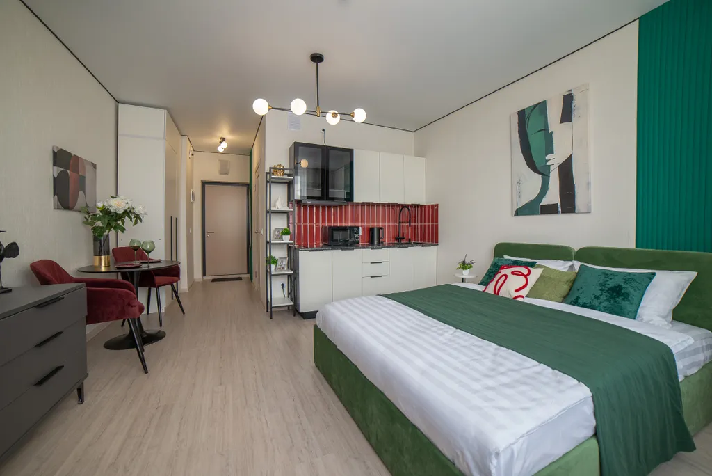 Студия около метро Чкаловская для двоих гостей