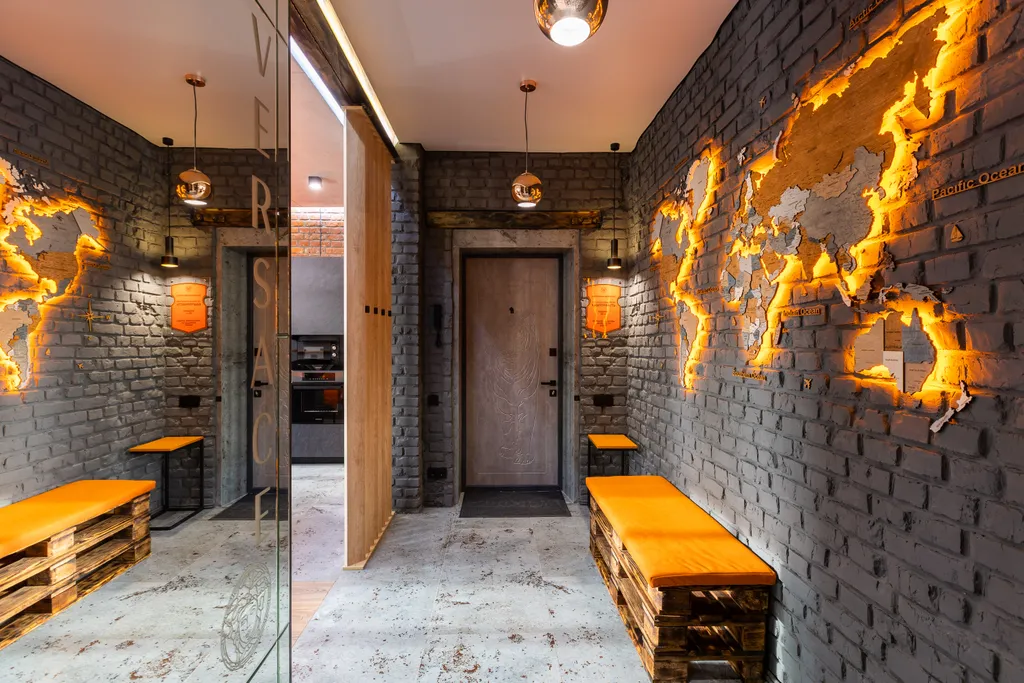 Luxury apartment in loft style