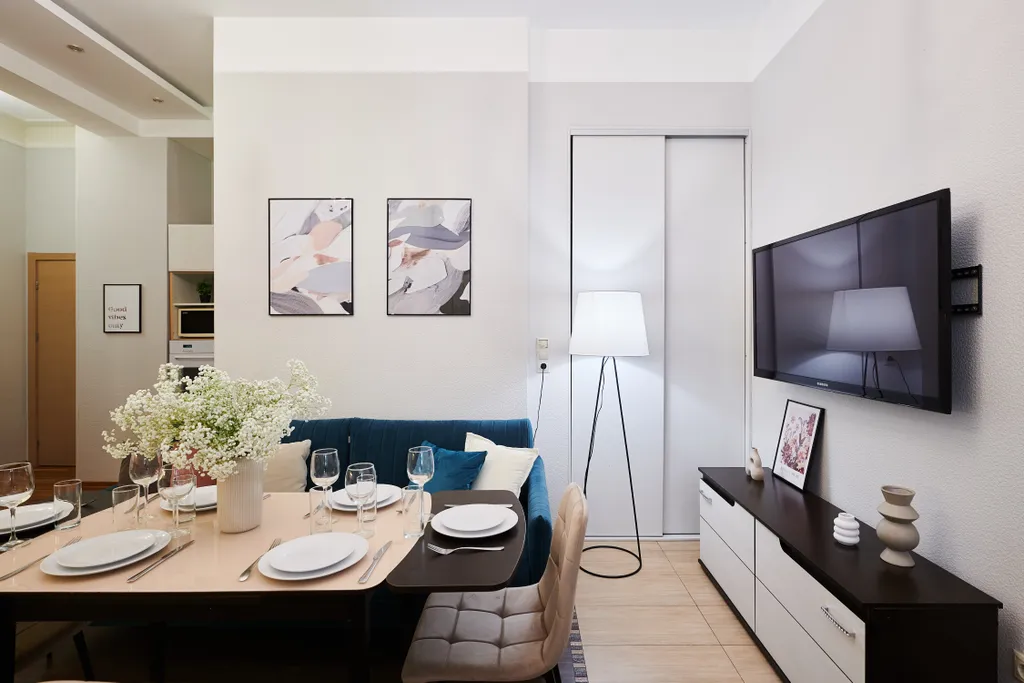 Квартира Квартира Стильная Четверка в Доме на Набережной — Москва