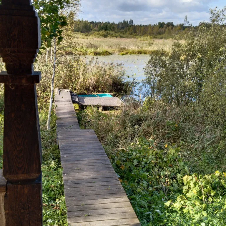 Деревенский дом с видом на озеро