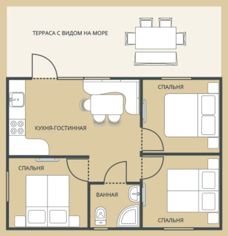 4-комнатная Квартира
