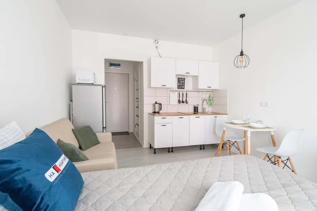 Квартира Апартаменты у метро Некрасовка Green Beige — Москва