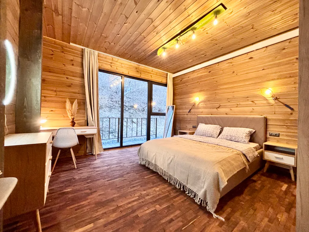 Апартаменты у озера с панорамой гор