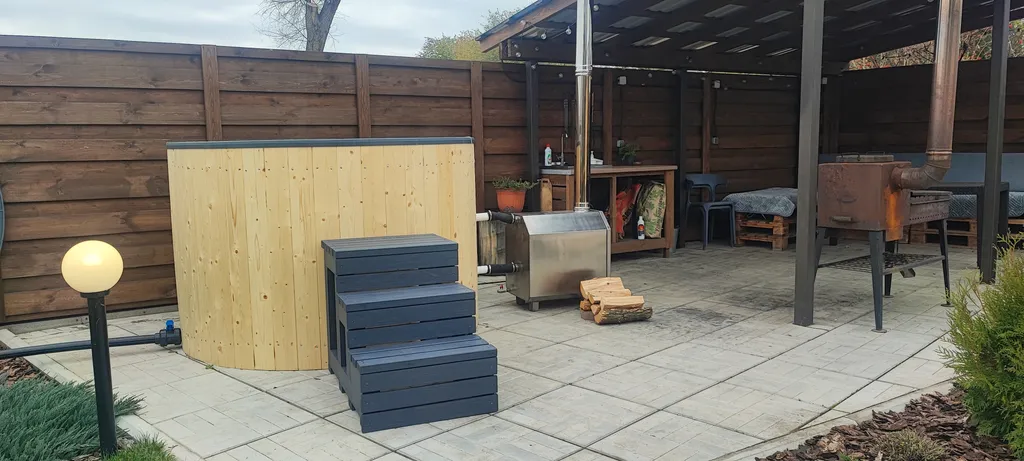 Дом отдыха барнхаус у Волги с баней и банным чаном