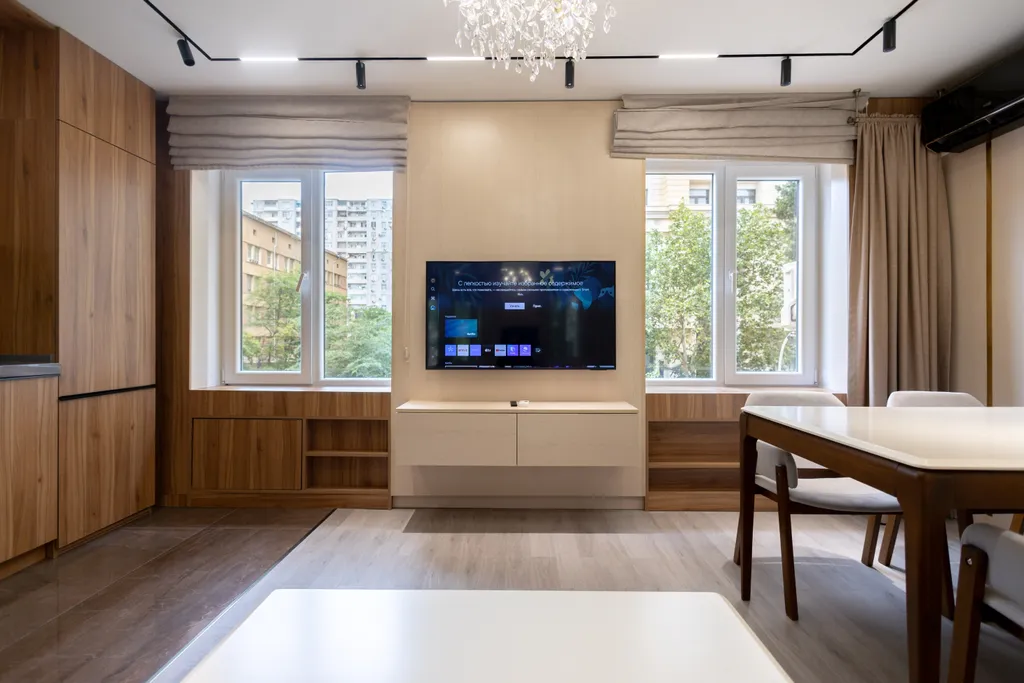 Современная дизайнерская квартира рядом с метро