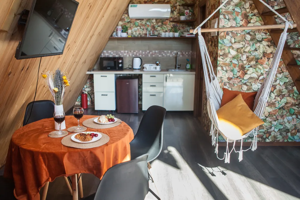 Афрейм (дом-шалаш) ОСЕНЬ с баней