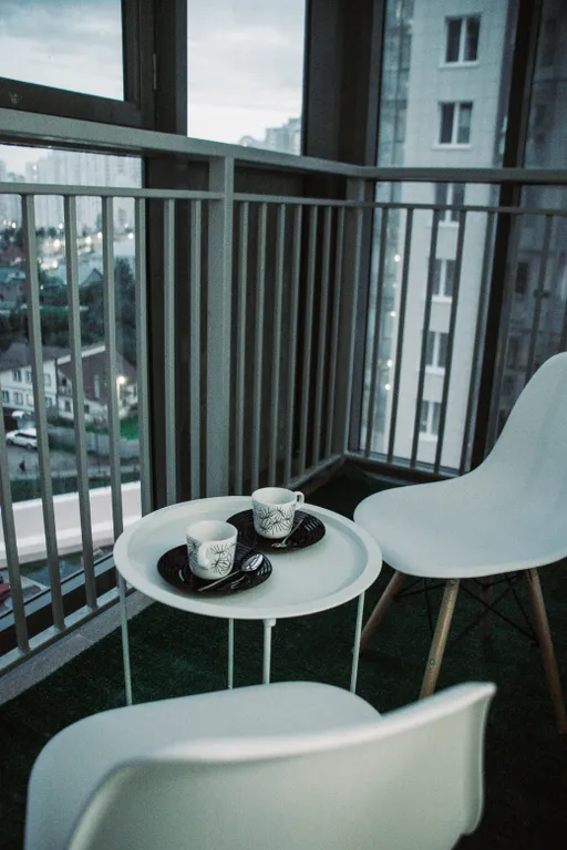 Уютные апартаменты с большим балконом