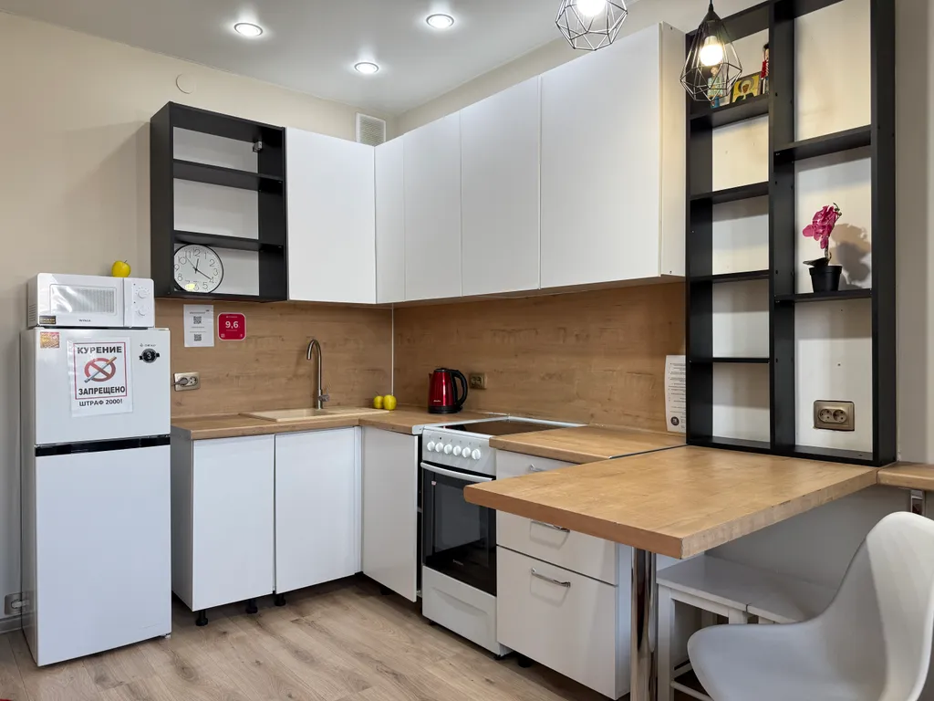 Просторная однокомнатная квартира в центре, не берем оплату за финальную уборку