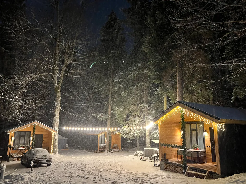 Эко домик в горах