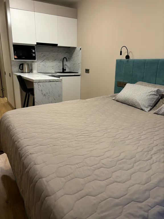 Квартира Квартира Студия в апарт-отеле Путилов Авенир рядом с метро — Санкт-Петербург