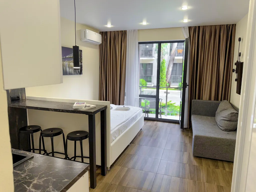 Уютная квартира морент в комплексе с бассейном и эвкалиптами