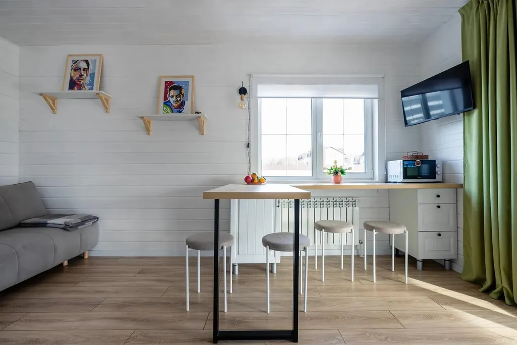 Нoвый уютный дом с баней на дровах