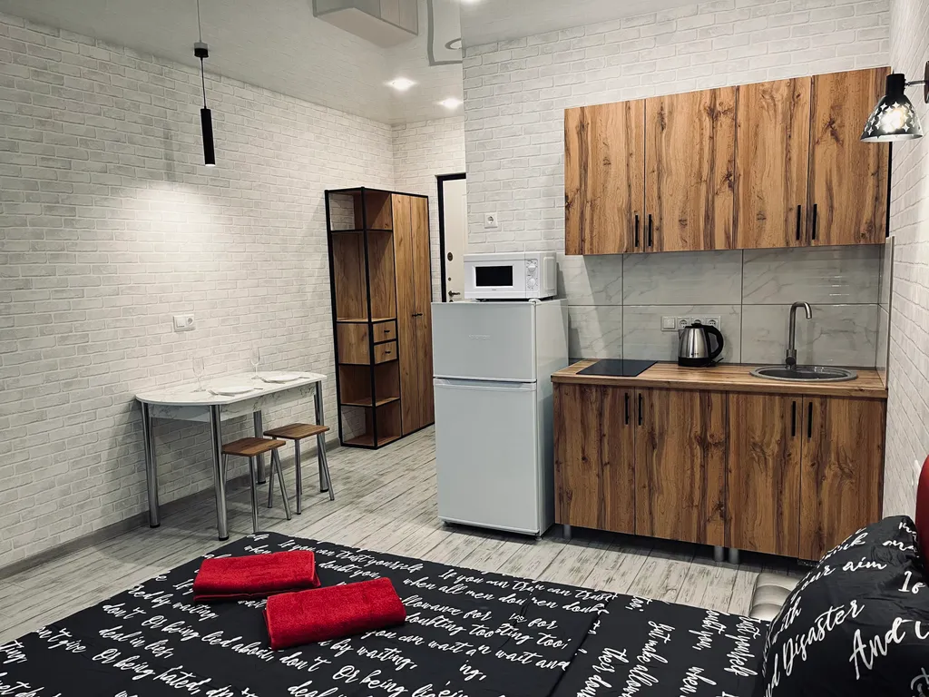 Новая студия с видом на Волгу с высоты птичьего полета