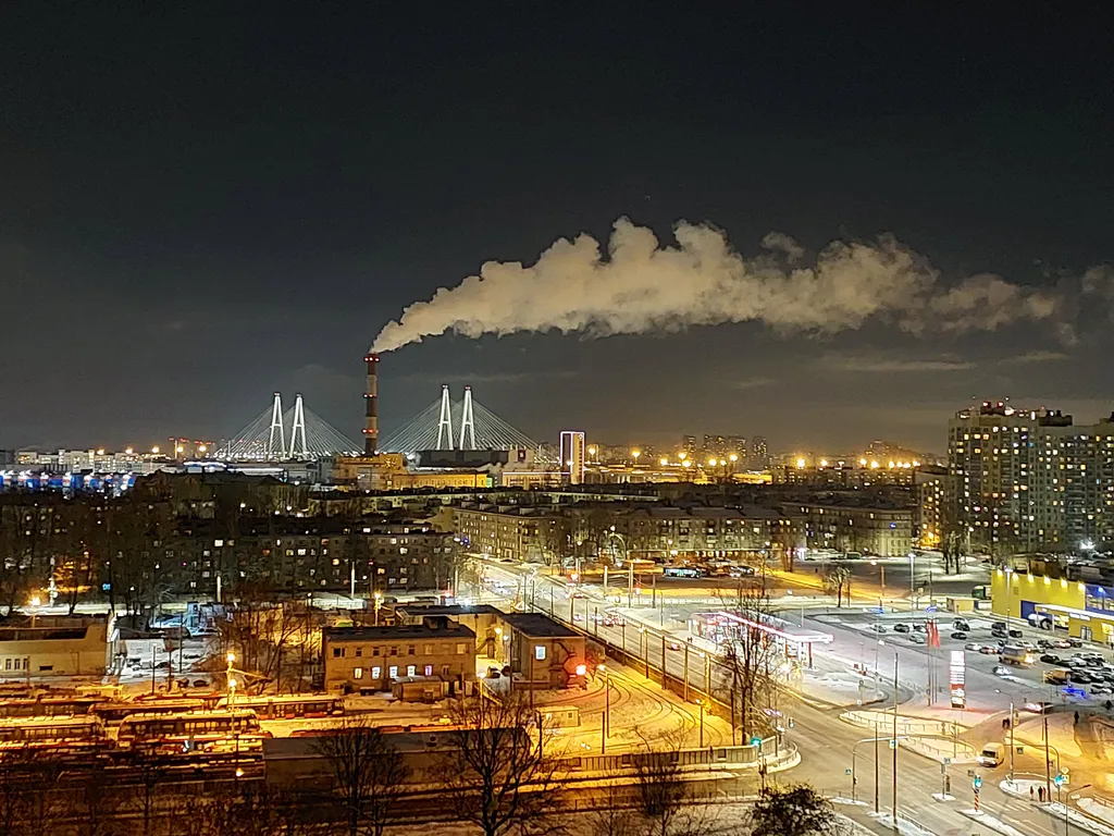 Квартира Квартира с видом на Вантовый мост — Санкт-Петербург