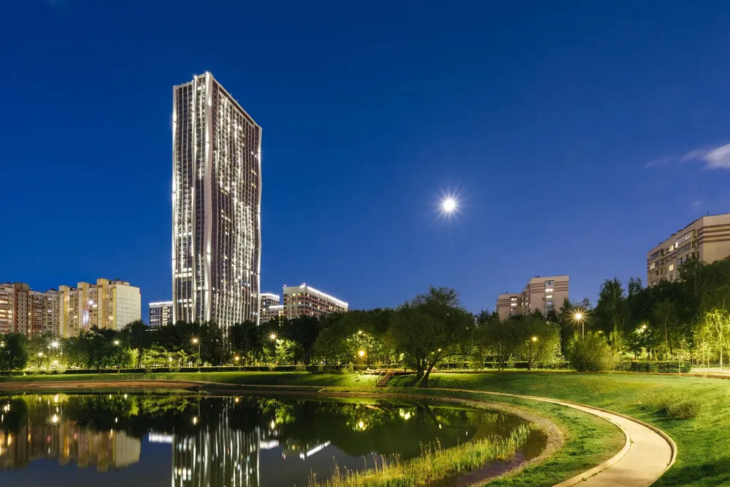 Квартира Квартира с панорамным видов 52 этаж в Afi Tower — Москва
