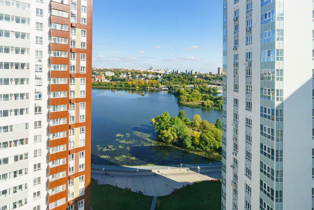Апартаменты на 18 этаже в ЖК Аквамарин с видом на реку